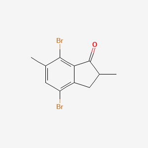 4,7-Dibromo-2,6-dimethyl-1-indanone - 