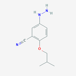 3-Cyano-4-isobutoxy-phenylhydrazine - 