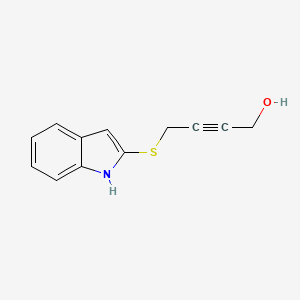 2-(4-Hydroxy-2-butynylthio)indole - 