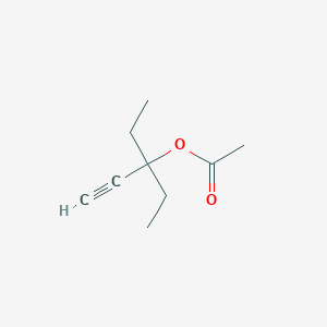 3-Ethylpent-1-yn-3-yl acetate - 