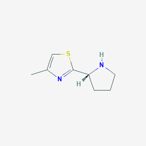 (R)-4-methyl-2-(pyrrolidin-2-yl)thiazole - 
