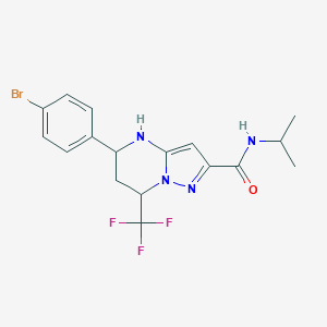 5-(4-BROMOPHENYL)-N-(PROPAN-2-YL)-7-(TRIFLUOROMETHYL)-4H,5H,6H,7H-PYRAZOLO[1,5-A]PYRIMIDINE-2-CARBOXAMIDE - 
