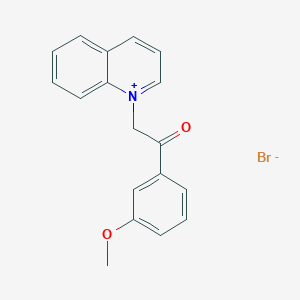 1-(3-Methoxyphenacyl)quinolinium bromide - 