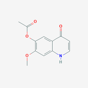 4-Hydroxy-7-methoxy-6-quinolyl Acetate - 