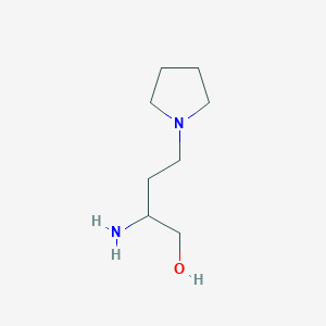 2-Amino-4-pyrrolidin-1-ylbutan-1-ol - 
