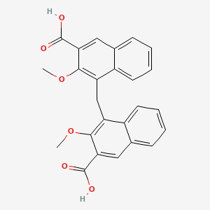 4,4'-Methylenebis(3-methoxy-2-naphthoic) acid - 55388-44-8