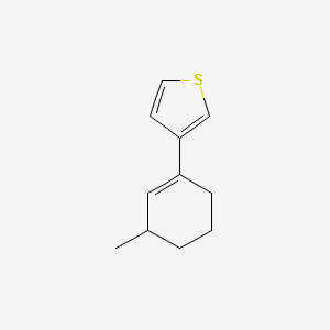 3-(3-Methylcyclohex-1-en-1-yl)thiophene - 89929-84-0
