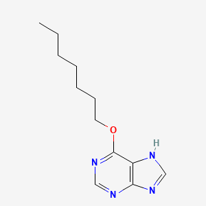 9H-Purine, 6-(heptyloxy)- - 62134-32-1