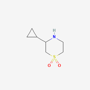 3-Cyclopropylthiomorpholine 1,1-dioxide - 