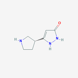 (R)-3-(Pyrrolidin-3-yl)-1H-pyrazol-5-ol - 1159732-94-1