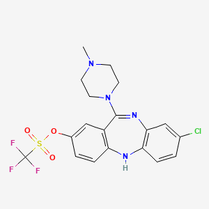 [3-chloro-6-(4-methylpiperazin-1-yl)-11H-benzo[b][1,4]benzodiazepin-8-yl] trifluoromethanesulfonate - 