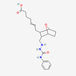 7-[3-[[2-(Phenylcarbamoyl)hydrazinyl]methyl]-7-oxabicyclo[2.2.1]heptan-2-yl]hept-5-enoic acid - 