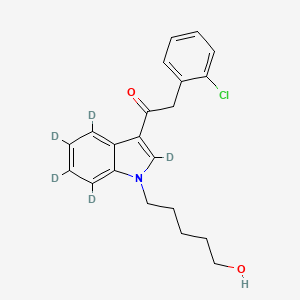 2-(2-chlorophenyl)-1-(1-(5-hydroxypentyl)-1H-indol-3-yl)ethan-1-one-2,4,5,6,7-d5 - 