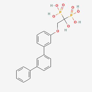 [1-hydroxy-2-[3-(3-phenylphenyl)phenoxy]-1-phosphonoethyl]phosphonic acid - 