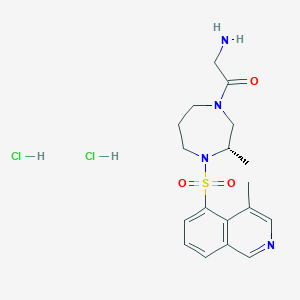2-amino-1-[(3S)-3-methyl-4-(4-methylisoquinolin-5-yl)sulfonyl-1,4-diazepan-1-yl]ethanone;dihydrochloride - 