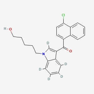 (4-chloronaphthalen-1-yl)(1-(5-hydroxypentyl)-1H-indol-3-yl-2,4,5,6,7-d5)methanone - 