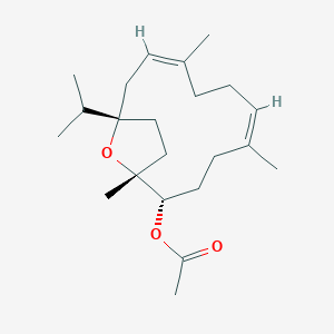 [(1R,2S,5Z,9Z,12S)-1,5,9-trimethyl-12-propan-2-yl-15-oxabicyclo[10.2.1]pentadeca-5,9-dien-2-yl] acetate - 