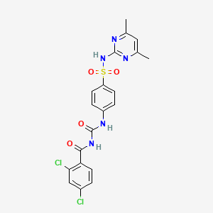2,4-dichloro-N-[[4-[(4,6-dimethylpyrimidin-2-yl)sulfamoyl]phenyl]carbamoyl]benzamide - 