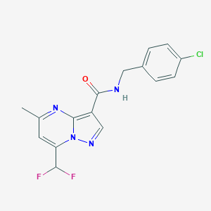 N-(4-chlorobenzyl)-7-(difluoromethyl)-5-methylpyrazolo[1,5-a]pyrimidine-3-carboxamide - 