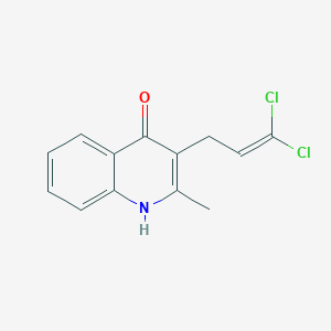 3-(3,3-Dichloroprop-2-en-1-yl)-2-methylquinolin-4-ol - 