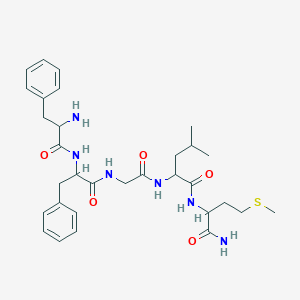2-{2-[2-(2-amino-3-phenylpropanamido)-3-phenylpropanamido]acetamido}-N-[1-carbamoyl-3-(methylsulfanyl)propyl]-4-methylpentanamide - 