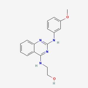 2-({2-[(3-Methoxyphenyl)amino]quinazolin-4-yl}amino)ethanol - 