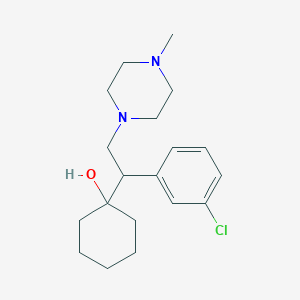 Cyclohexanol, 1-[1-(3-chlorophenyl)-2-(4-methyl-1-piperazinyl)ethyl]- - 122718-49-4