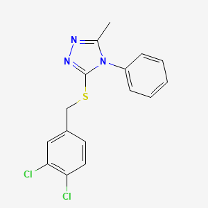 3-((3,4-Dichlorobenzyl)thio)-5-methyl-4-phenyl-4H-1,2,4-triazole - 