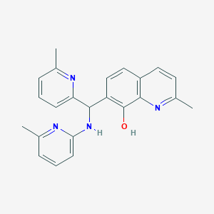 2-Methyl-7-{(6-methylpyridin-2-yl)[(6-methylpyridin-2-yl)amino]methyl}quinolin-8-ol - 