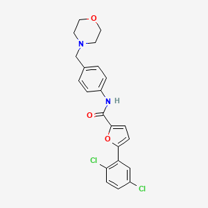5-(2,5-dichlorophenyl)-N-[4-(morpholin-4-ylmethyl)phenyl]furan-2-carboxamide - 