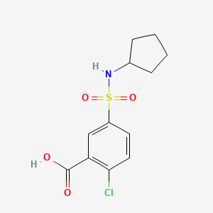 2-Chloro-5-(cyclopentylsulfamoyl)benzoic acid - 