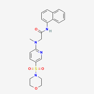 2-[methyl-(5-morpholin-4-ylsulfonylpyridin-2-yl)amino]-N-naphthalen-1-ylacetamide - 