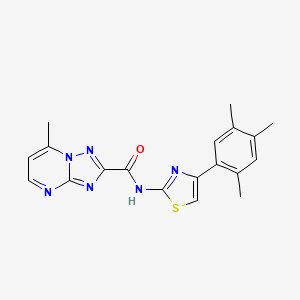7-methyl-N-[4-(2,4,5-trimethylphenyl)-1,3-thiazol-2-yl]-[1,2,4]triazolo[1,5-a]pyrimidine-2-carboxamide - 