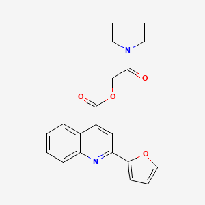[2-(Diethylamino)-2-oxoethyl] 2-(furan-2-yl)quinoline-4-carboxylate - 