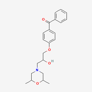 [4-[3-(2,6-Dimethylmorpholin-4-yl)-2-hydroxypropoxy]phenyl]-phenylmethanone - 
