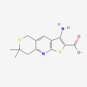 3-amino-7,7-dimethyl-7,8-dihydro-5H-thieno[2,3-b]thiopyrano[3,4-e]pyridine-2-carboxylate - 