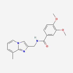 3,4-dimethoxy-N-({8-methylimidazo[1,2-a]pyridin-2-yl}methyl)benzamide - 