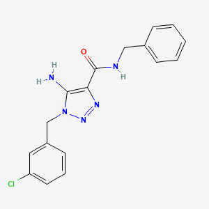 5-amino-N-benzyl-1-(3-chlorobenzyl)-1H-1,2,3-triazole-4-carboxamide - 