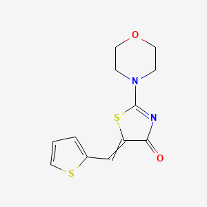 2-Morpholin-4-yl-5-(thiophen-2-ylmethylidene)-1,3-thiazol-4-one - 