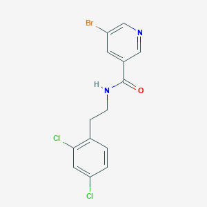 5-Bromo-N-[2-(2,4-dichlorophenyl)ethyl]-3-pyridinecarboxamide - 