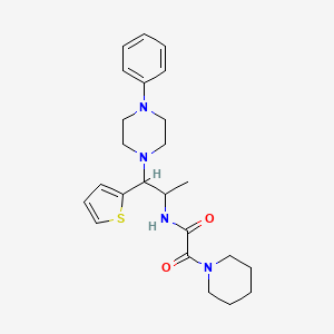 2-Oxo-N-[1-(4-phenylpiperazin-1-YL)-1-(thiophen-2-YL)propan-2-YL]-2-(piperidin-1-YL)acetamide - 