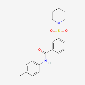 3-(Piperidine-1-sulfonyl)-N-p-tolyl-benzamide - 