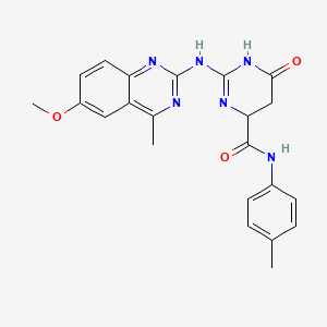 2-[(6-methoxy-4-methylquinazolin-2-yl)amino]-N-(4-methylphenyl)-6-oxo-4,5-dihydro-1H-pyrimidine-4-carboxamide - 