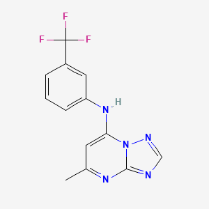 5-methyl-N-[3-(trifluoromethyl)phenyl]-[1,2,4]triazolo[1,5-a]pyrimidin-7-amine - 