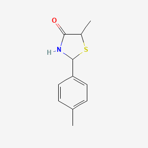 5-Methyl-2-(4-methylphenyl)-1,3-thiazolidin-4-one - 