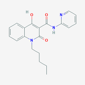 2-hydroxy-4-oxo-1-pentyl-N-pyridin-2-ylquinoline-3-carboxamide - 