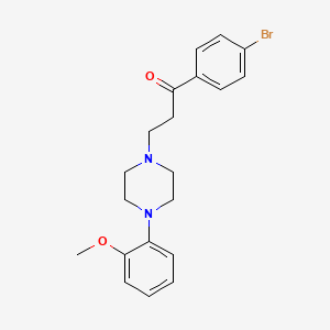 1-(4-Bromophenyl)-3-(4-(2-methoxyphenyl)piperazin-1-yl)propan-1-one - 