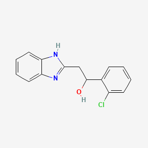 2-(1H-benzimidazol-2-yl)-1-(2-chlorophenyl)ethanol - 