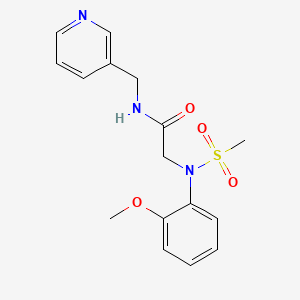 2-(2-methoxy-N-methylsulfonylanilino)-N-(pyridin-3-ylmethyl)acetamide - 
