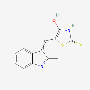 (5E)-5-[(2-methyl-1H-indol-3-yl)methylene]-2-thioxo-1,3-thiazolidin-4-one - 